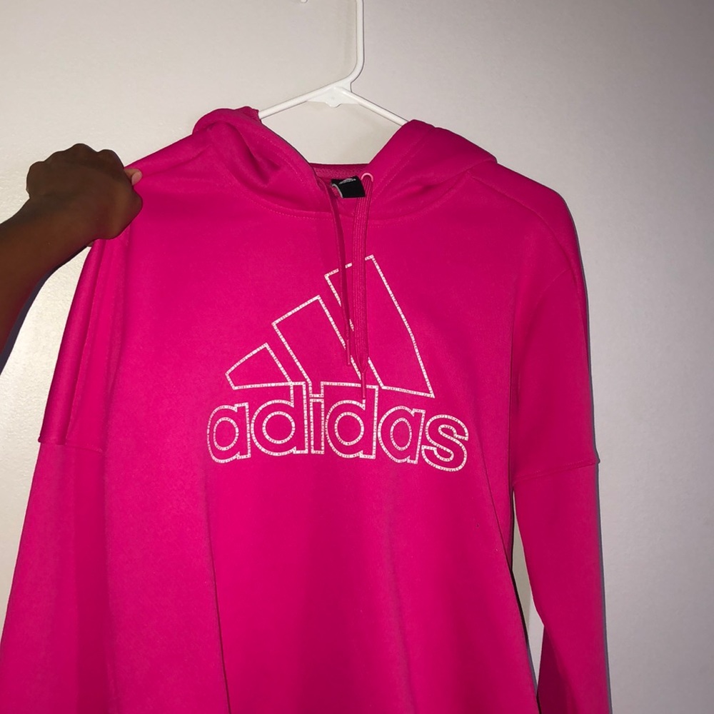 Pink adidas sweatshirt